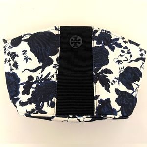 New?! Tory Burch Makeup Cosmetic Bag Floral Print Beautiful & Immaculate!!
